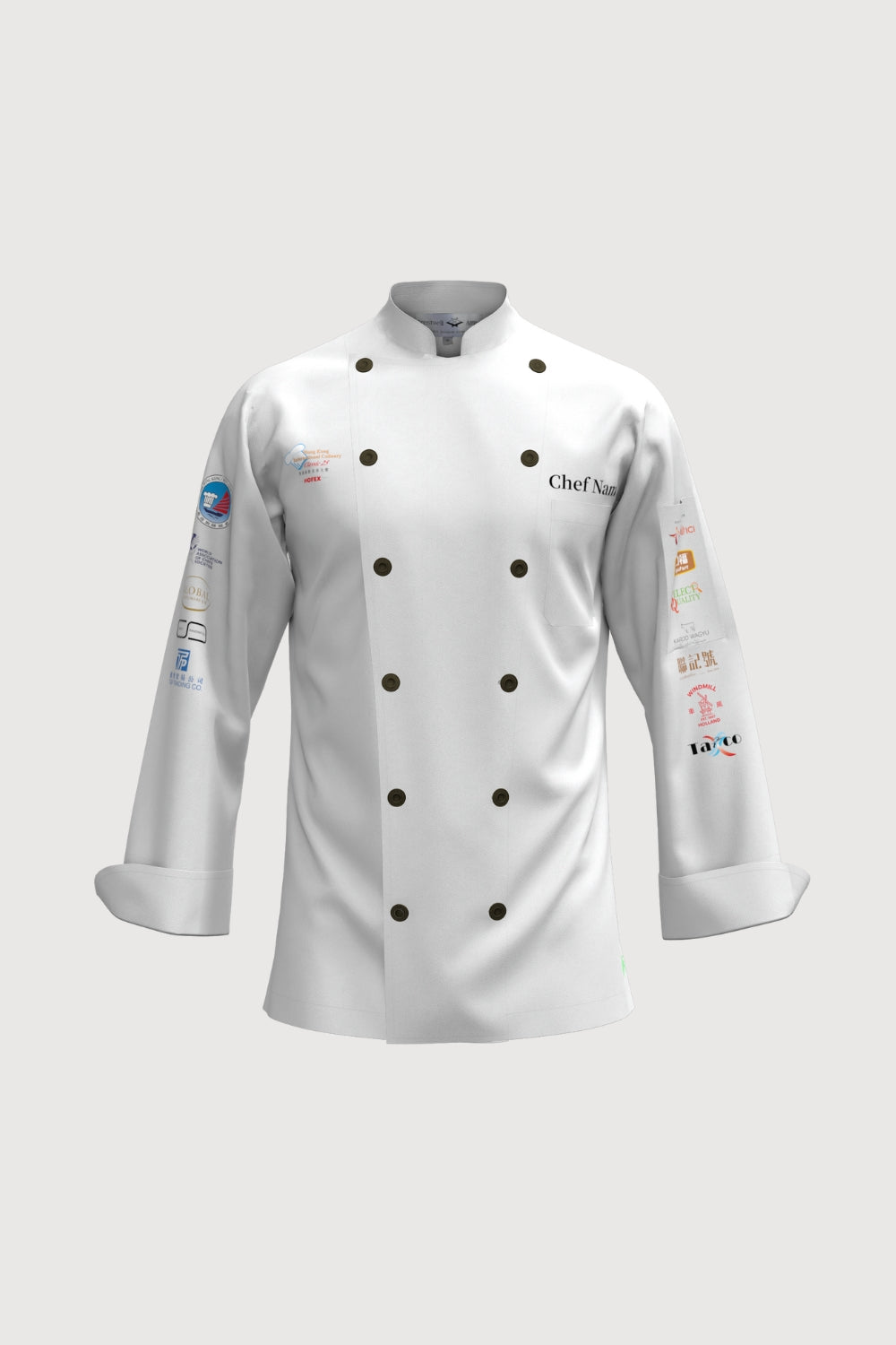 Hofex Unisex Ecotech Chef Coat( Sponsored with Embroidery ) _UCT0026