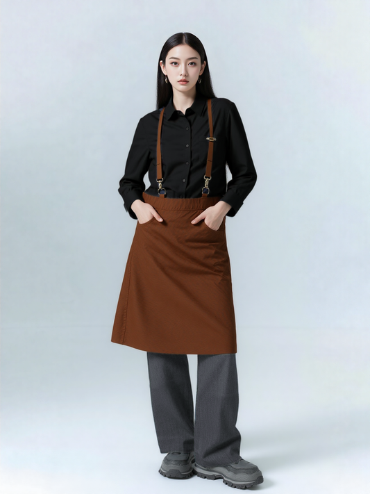 Marriott F&B Cru Steakhouse Server Unisex Half Apron with Slant Pocket APLG1005