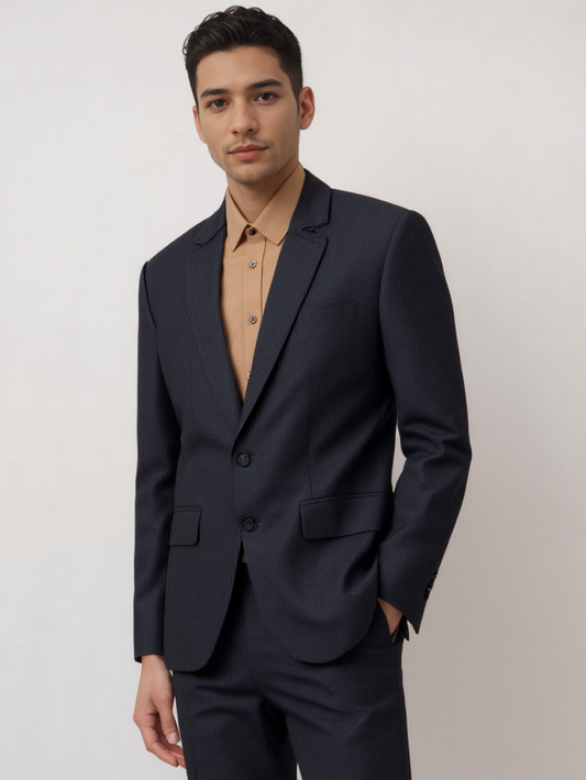 Marriott F&B Leader Manager Male Single-Breasted with 2-Button Blazer with Notch Lapel MJK0034