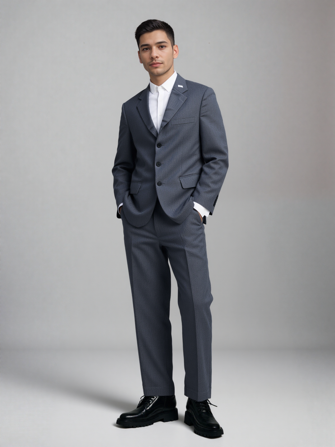 Paul Goldsbrough Male Pant with Extended Waistband and 2 Back Double Welt Pockets MPS0045