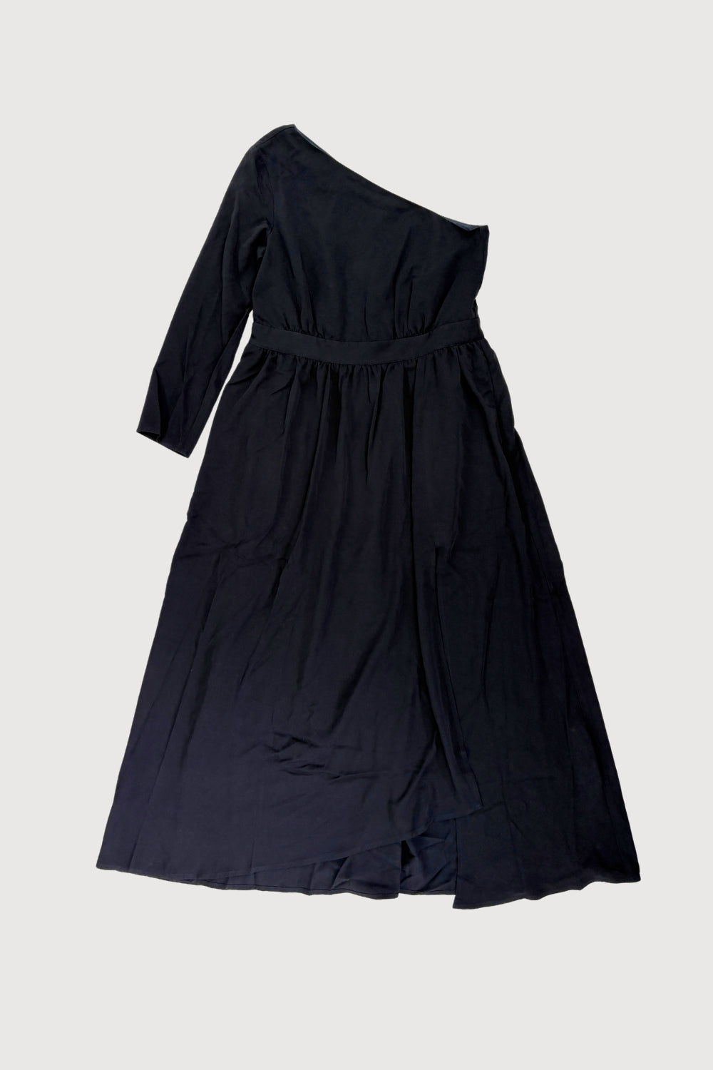 Marriott F&B Cru Steakhouse Receptionist Female One Shoulder Maxi Dress with Side Slit WDS0010