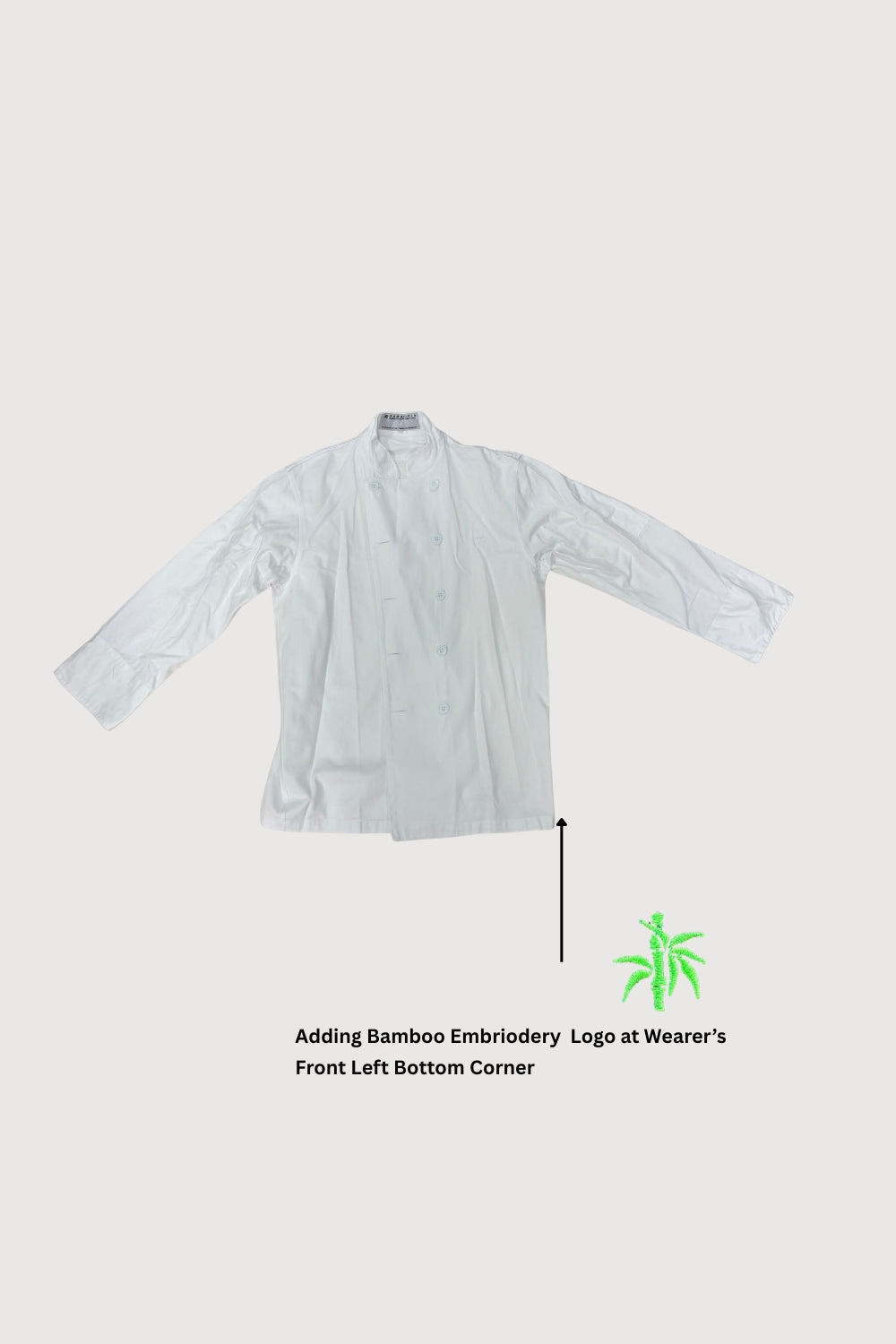 Regular Long Sleeve Chef Coat with Arm Pocket UCT0036