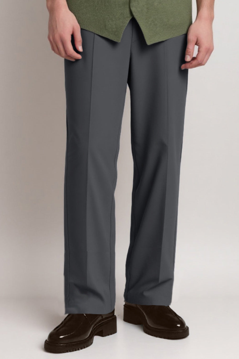 Male Straight Leg Pant with Front Pleat & D-Ring MPS0052