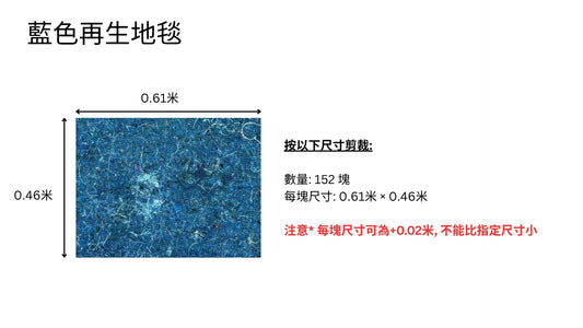 0.61M × 0.46M Blue Tone Eco Mat ACC0037