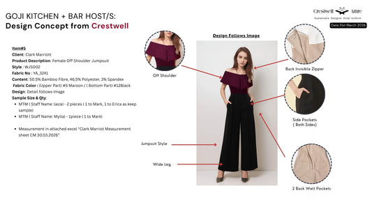 Female Off Shoulder Jumpsuit WJS002