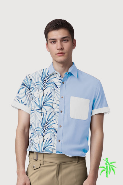 Male Short Sleeve Shirt with Regular Cuff MTB0059