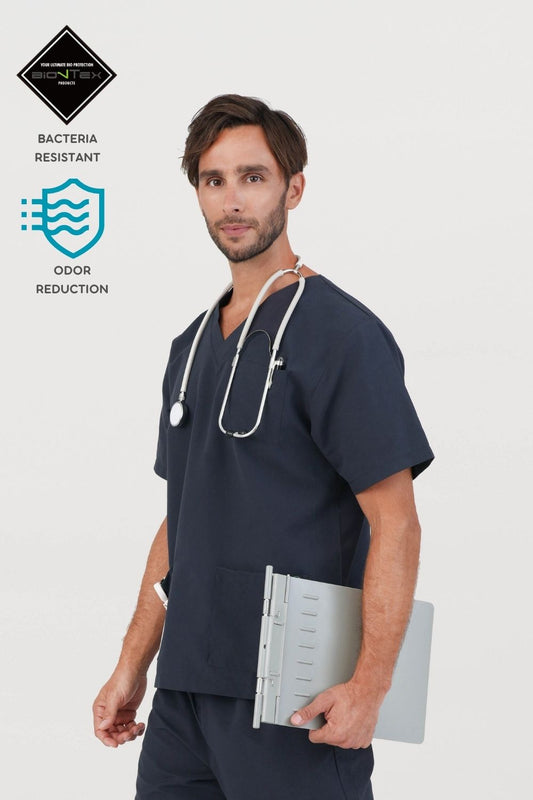 Men's BioNTex™ Contrast Scrub Top