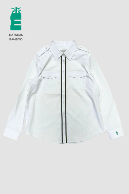 Men's Functional Epaulets Long Sleeve Shirt