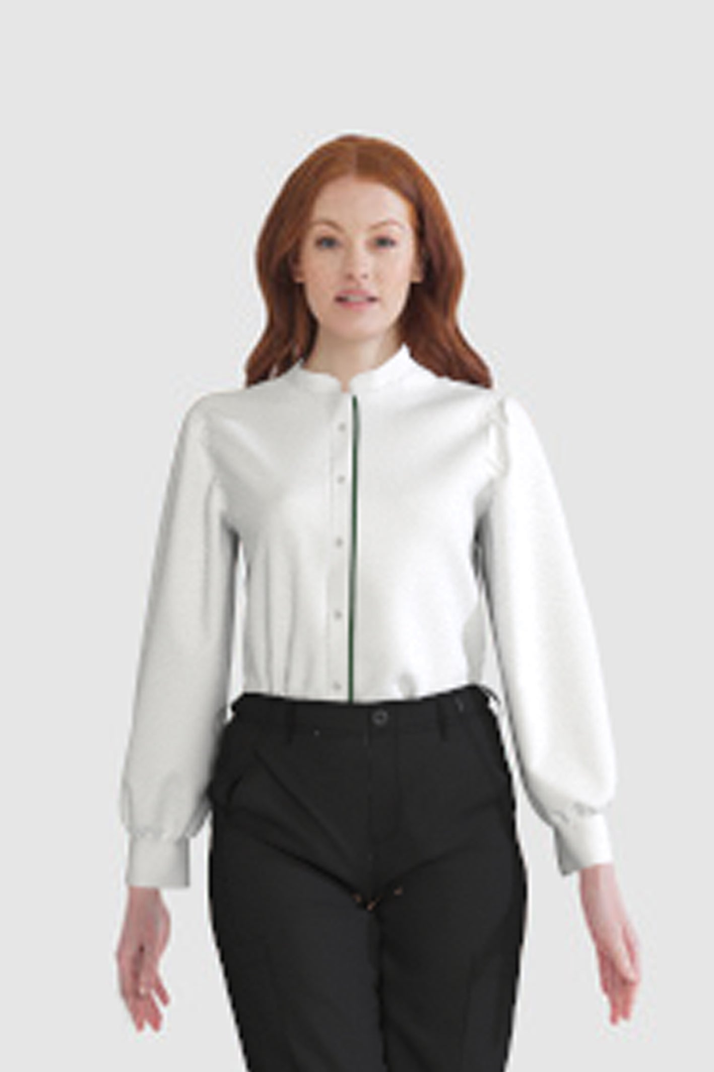 Women's BioNTex™ Sustainable Single Piping Mandarin Collar Shirt