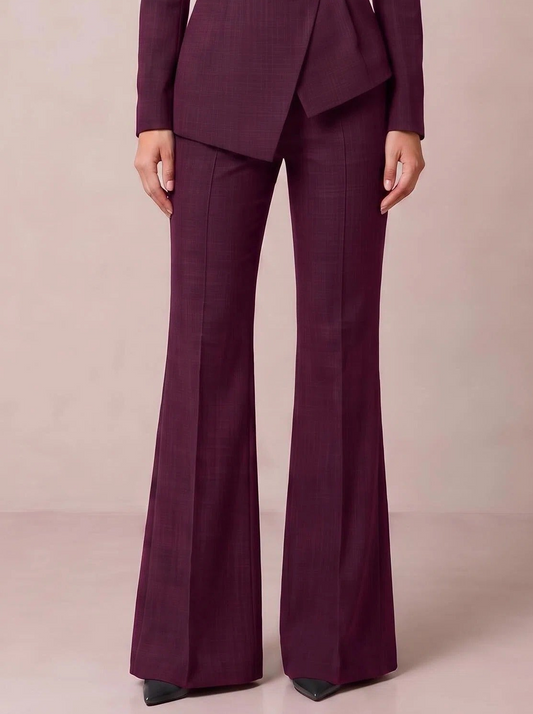 Female Flare Pant with Side Waist Tabs and 1 Back Pocket WPS0063