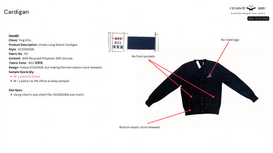 Unisex Long Sleeve Cargidan CCD0006B