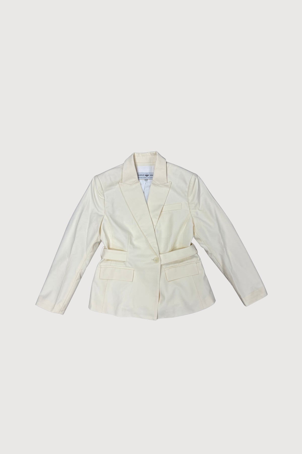 Female One-Button Blazer with Wrap Closure WJK0048