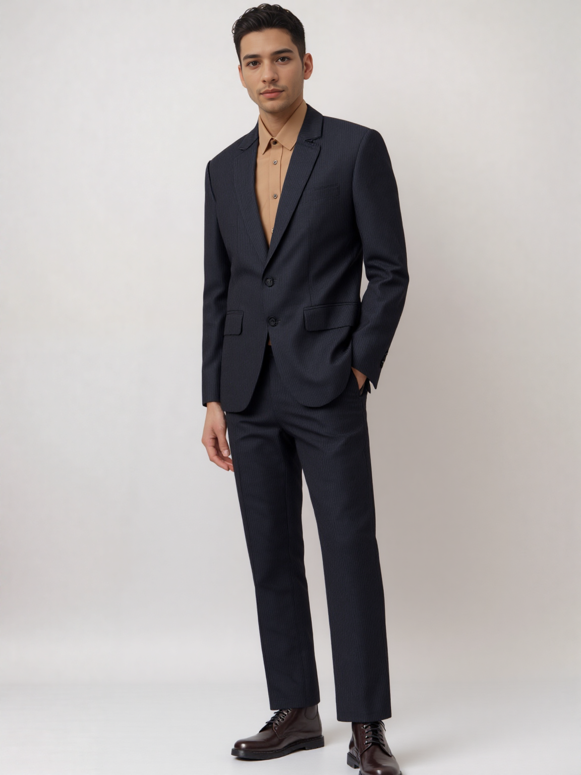 Marriott F&B Leader Manager Male Single-Breasted with 2-Button Blazer with Notch Lapel MJK0034