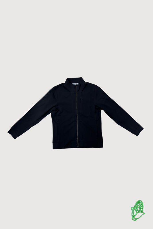 Male Stand Collar Sport Jacket with Front Chest Zipped Pocket MJK0044
