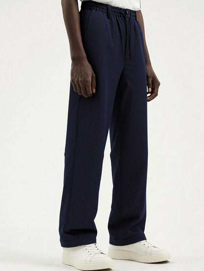 Male Straight Leg Chef Pant with Full Elastic Waistband and Drawstring MPS0050