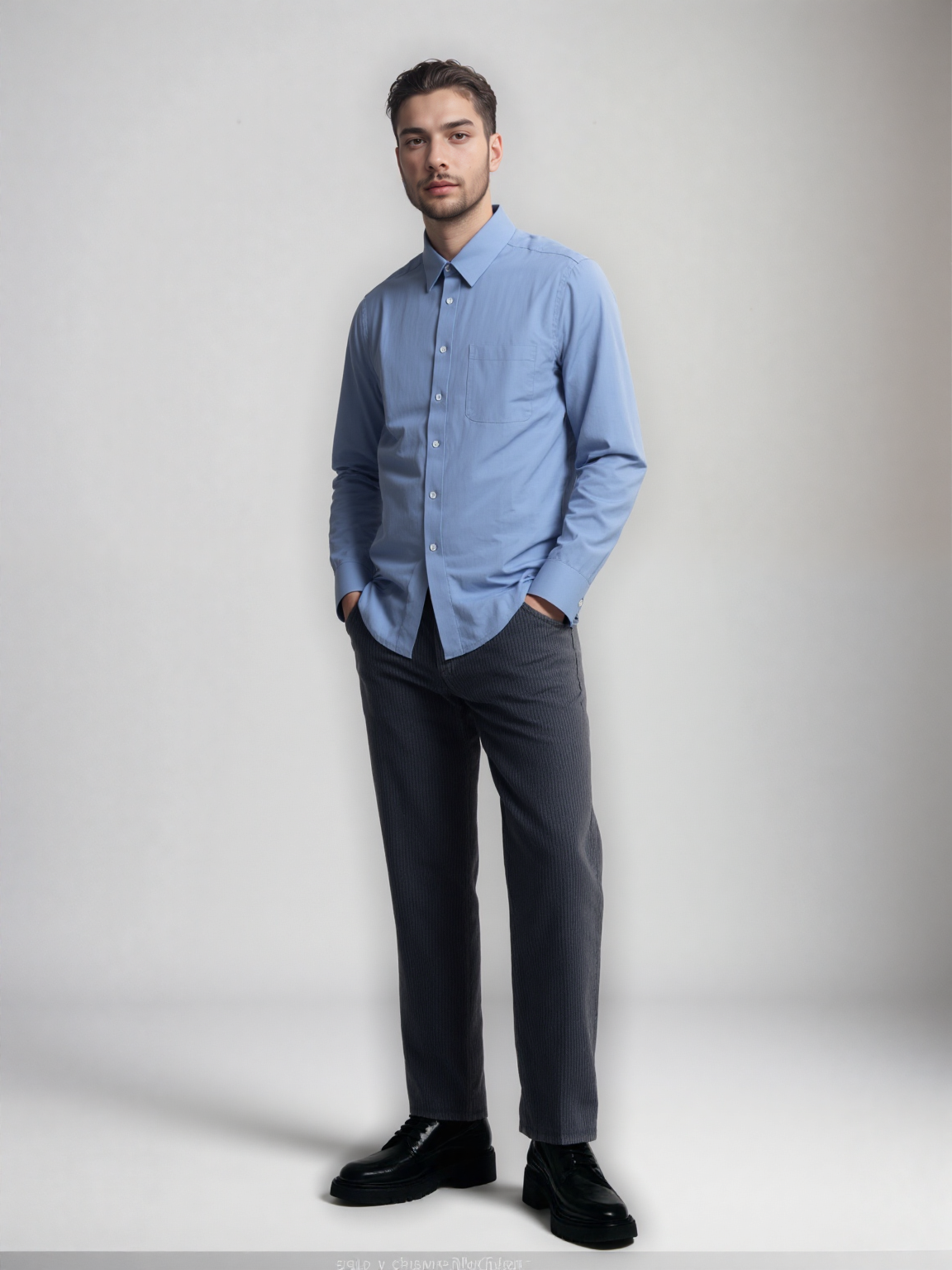 Marriott F&B Leaders Male Supervisors Long Sleeve Shirt without Sleeve Tabs MTB0058