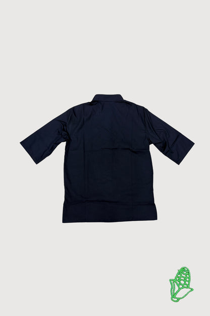 Male Quarter Sleeve Hidden Placket Shirt MTB0068