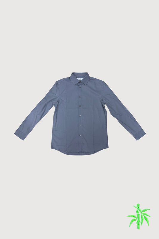 Male Spread Collar Long Sleeve Shirt without chest pocket ( with sleeve tabs) MTB0081