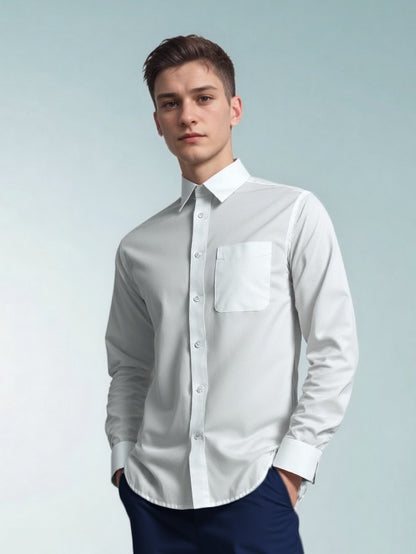 *Non commercial value sample- Men Long Sleeve Shirt ( 60% Polyester, 35% Bamboo Fiber, 5% Spandex)