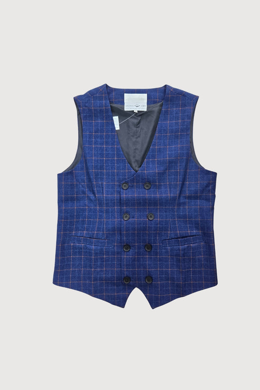 Marriott F&B Great Room Male Bartender Double Breasted Waistcoat without Collar MVT0004