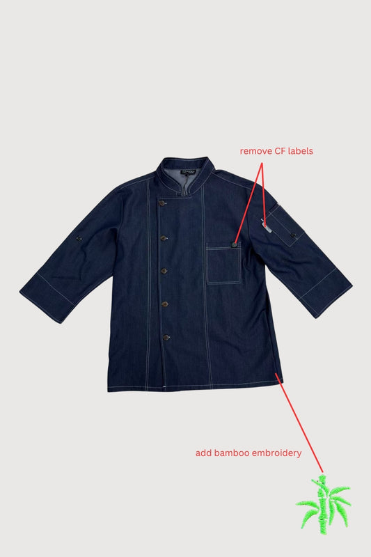 Mantarays Ningaloo Beach Resort Three-quarter length chef coat with Chest Pocket UCT0028