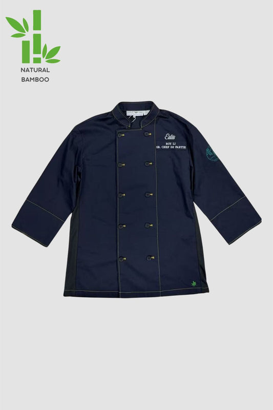 <b>Eatonhk The Astor</b> I Unisex's Bamboo 3/4 sleeve Chef Coat UCT0029