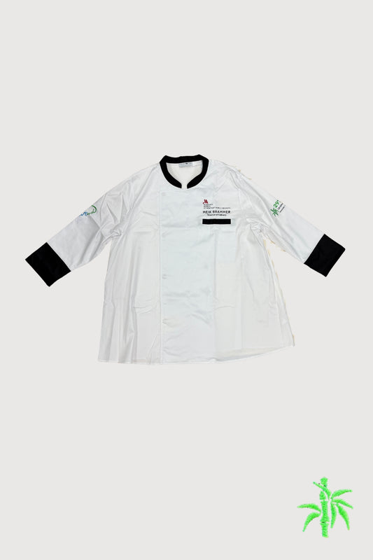 Male Quarter Sleeve Chef Coat with Contrast Collar, Chest Pocket and Cuff UCT0031_B