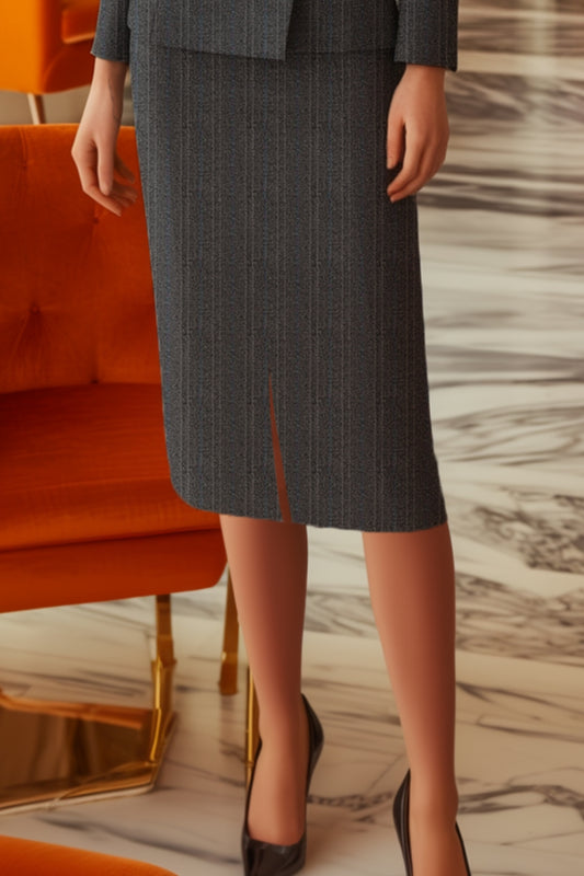 Marriott F&B Leader Manager Female Below Knee Pencil Skirt with Front Slit WSK0013