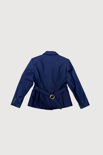 Female One-Button Blazer with Wrap Closure WJK0048