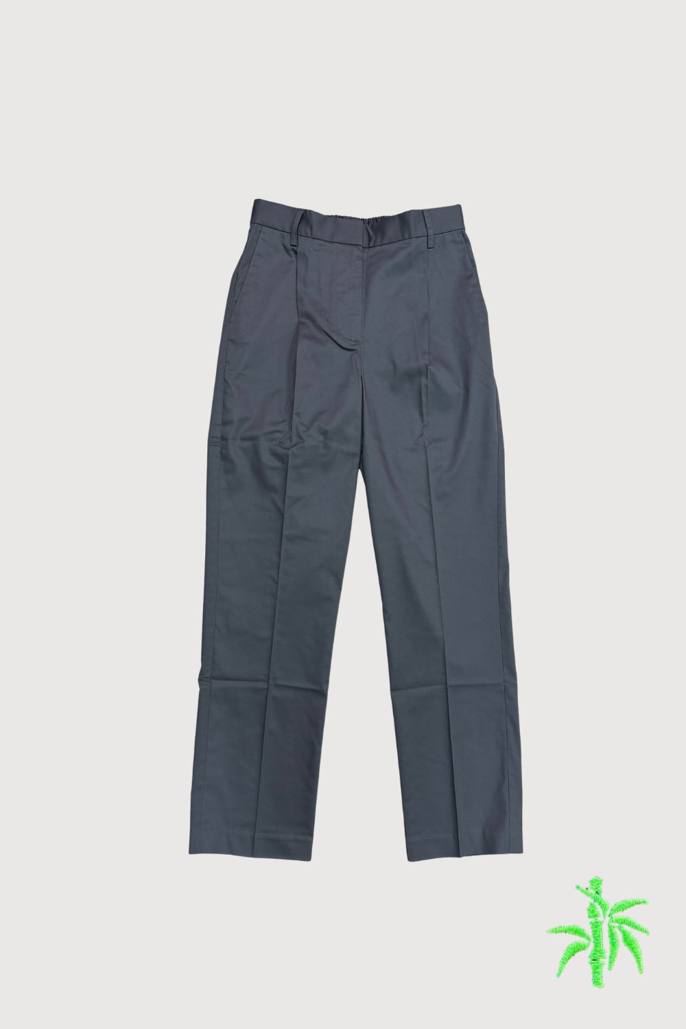 Female Straight Leg Pant with Front Pleat & Back Elastic WPS0054