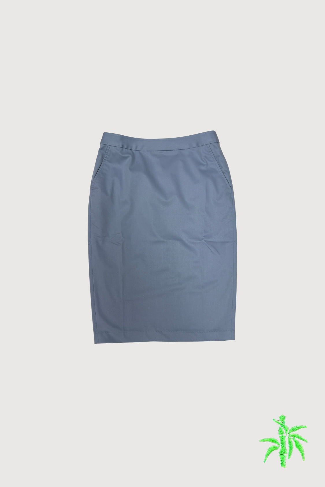 Female Below Knee Pencil Skirt with Back Slit WSK0014