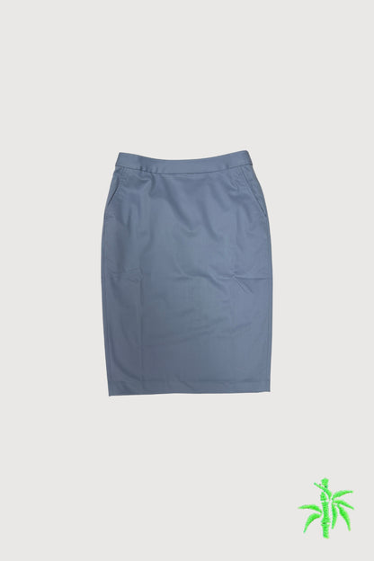 Female Below Knee Pencil Skirt with Back Slit WSK0014