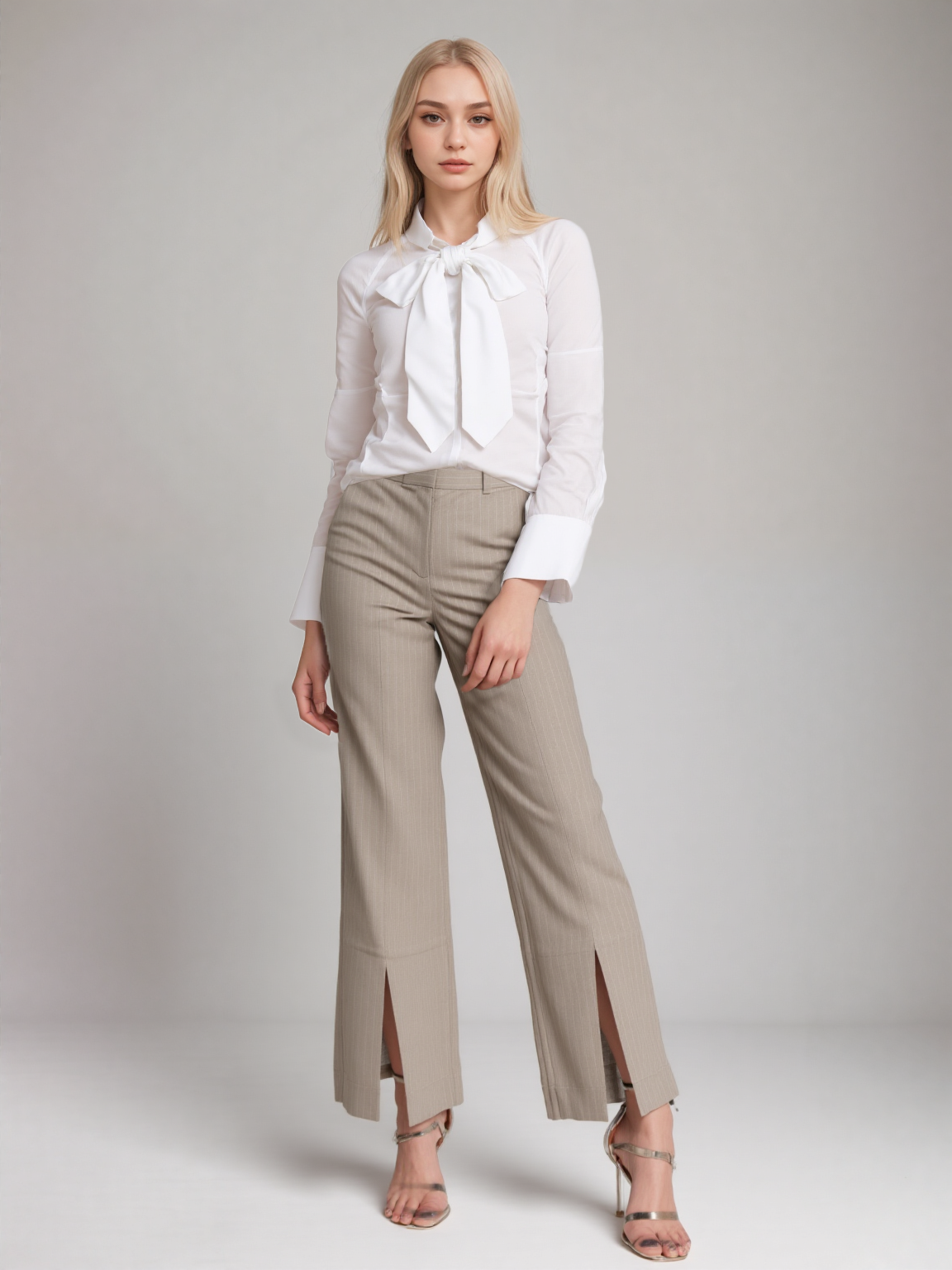 Marriott F&B Leaders Female Manager  Long Sleeve Blouse with Tie Neck WST0019