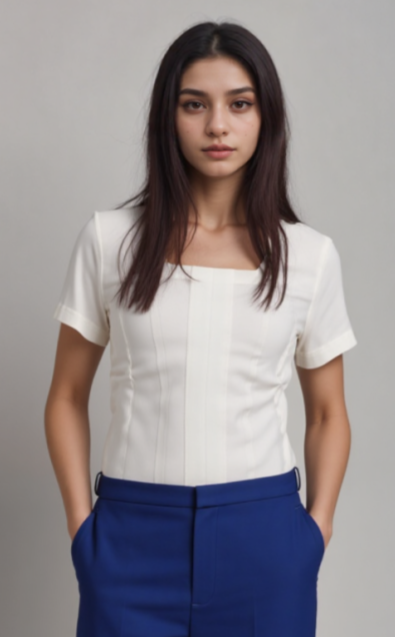 Female Square Neck Blouse WST0021