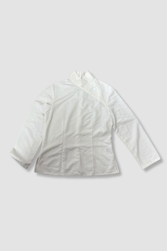 <b>Holt's Cafe</b>Female's Madarin Collar Long Sleeve Top_WST0030