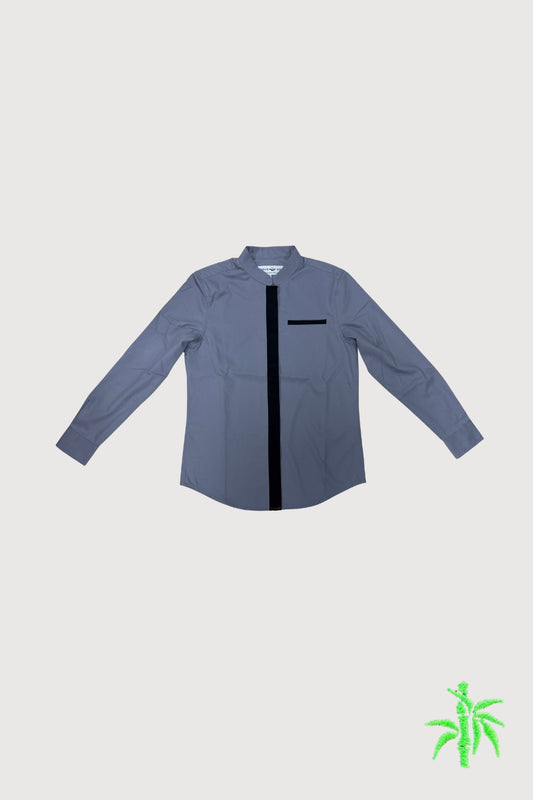 Female Long Sleeve Shirt with Mandarin Collar ( no sleeve tabs) WTB0070