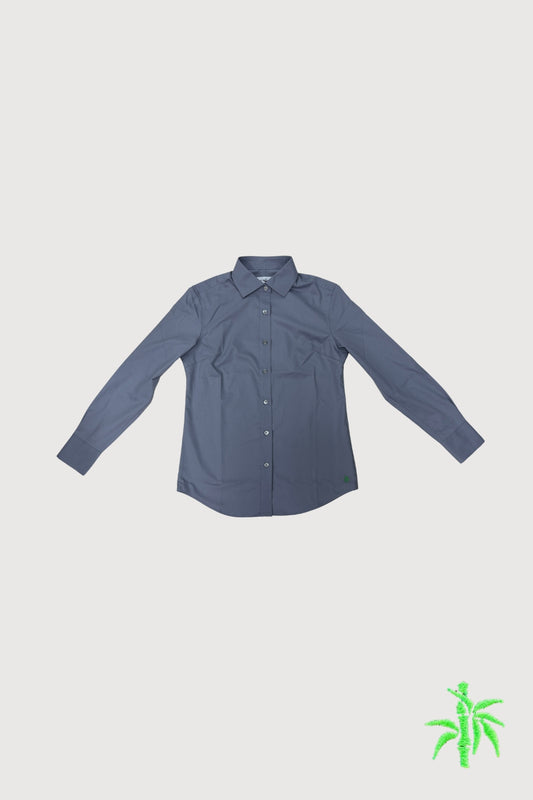 Female Spread Collar Long Sleeve Shirt without chest pocket ( no sleeve tabs) WTB0071
