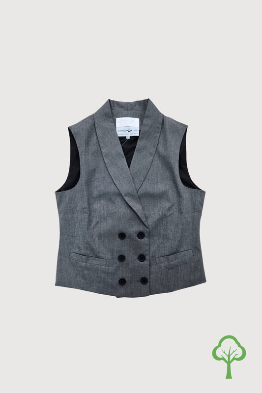 Marriott F&B Cru Steakhouse  Female server Double Breasted Waistcoat with Shawl Lapel WVT0005